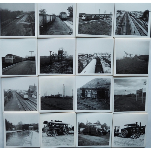 374 - Modern Traction, Industrial locomotives and locations black & white prints 3.25