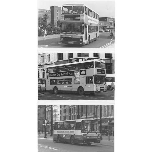 47 - U.K.Bus, Black & White ( a few colour noted) postcard size prints, approx. 200. A good record of bus... 