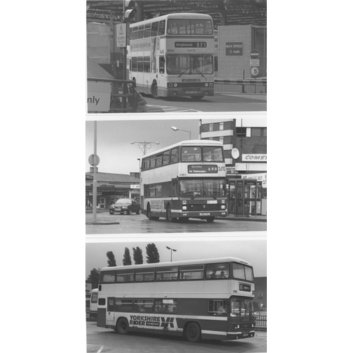 50 - U.K.Bus, Black & White ( a few colour noted) postcard size prints, approx. 200. A good record of bus... 