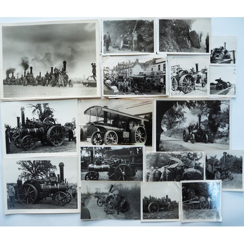 76 - Traction engine black & white negatives, approx. 24, medium/large format and a few 35mm. Plus 27 bla... 