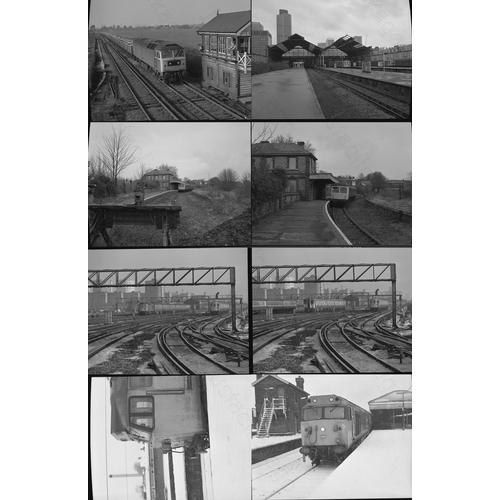 58 - Original John Vaughan negatives taken in 1982. This further selection of approx. 117 black and white... 