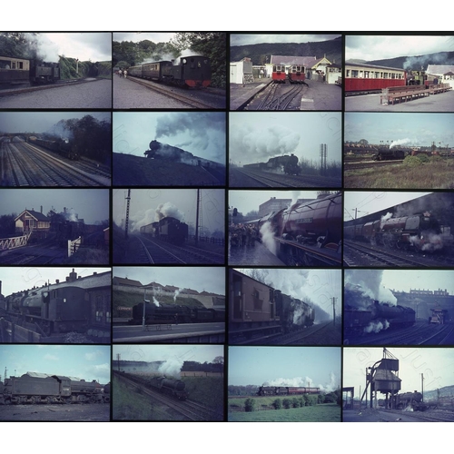 62 - BR Steam from the mid 1960's. Original Agfa 35mm slides, approx. 82 in a storage case. The slides co...