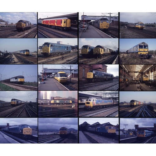 72 - Modern Traction assortment. Original Agfachrome 35mm colour slides, approx. 480. Taken between 1986-... 