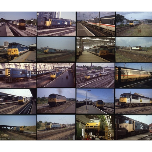 73 - Modern Traction assortment. Original Agfachrome 35mm colour slides, approx. 500. Taken between 1989-... 