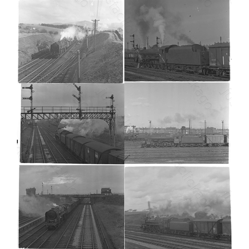 74 - An assortment of BR Steam, approx. 70 medium and larger format original balck and white negatives. G... 