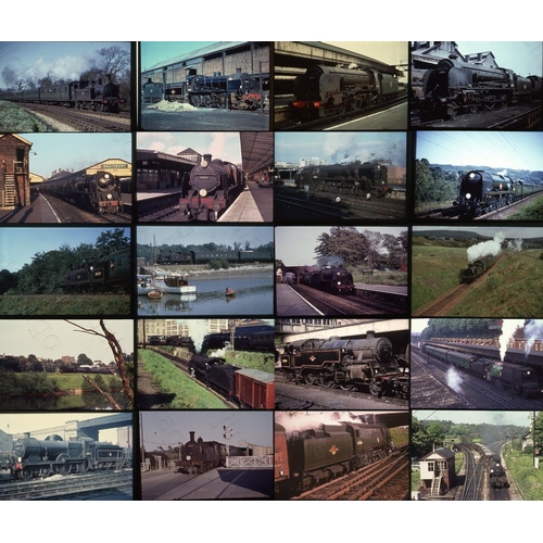 91 - Southern and BR (S) scenes and locomotives. Approx. 325 duplicate slides including K.R.Photographics... 