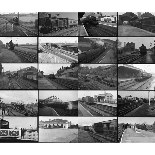 128 - 167 black & white slides. A superb collection of BR steam locomotives and scenes plus a few early di... 