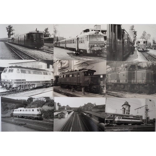 140 - European modern traction collection. There are approx. 130 original b & w prints and commercial post... 