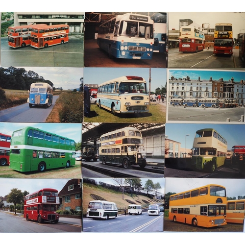 154 - U.K.Bus and tram photograph selection. This lot comprises approx. 53, 35mm colour slides and 300+ pr... 