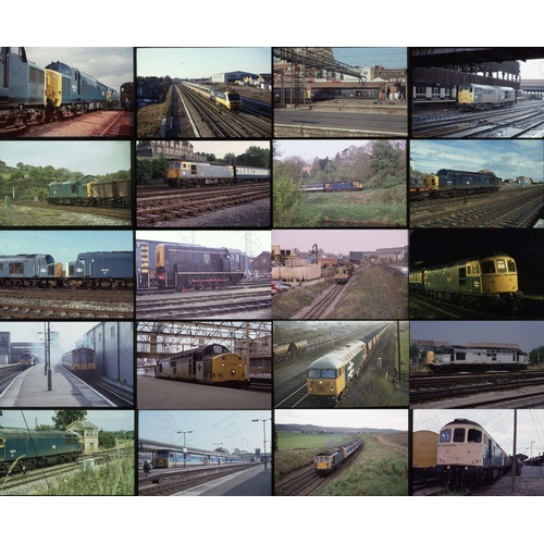 168 - Modern Traction assortment, (a few steam noted) approx. 650 on mixed film stock. These original 35mm... 