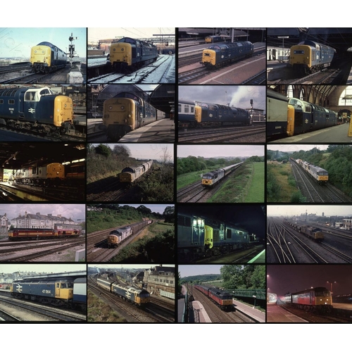 176 - Good quality Modern Traction selection with full captions.
Approx. 300 Kodachrome 35mm colour slides... 