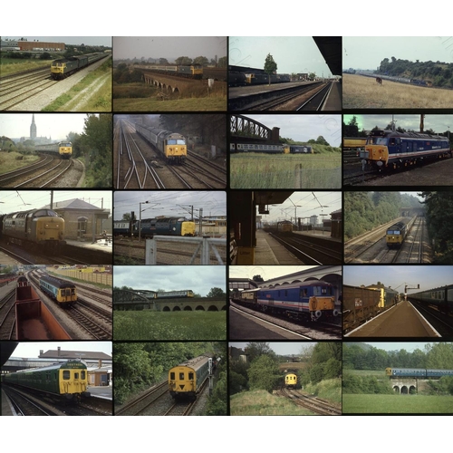 244 - Modern Traction assortment, approx. 550, 35mm colour slides on mixed film stock. Some good class 50 ... 