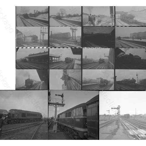 276 - Mixed quality B.R. Steam and early diesel. Approx. 138 black & white negatives, mostly medium/square... 