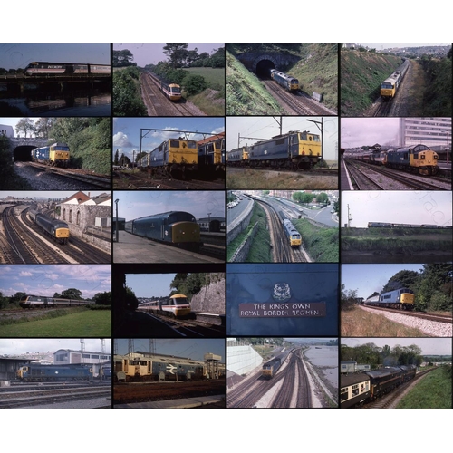 294 - Good quality modern traction assortment in a wooden  slide box. Approx. 370 Kodak 35mm colour slides... 