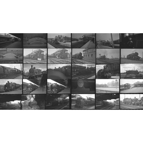 298 - B.R Steam 1960-62. Black & white 35mm negatives, 23 whole films in original negative holders. Mixed ... 