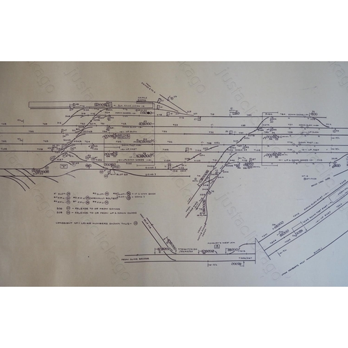 308 - Two signal box diagrams from Manchester London Road.
One shows pre-modernisation and is hand coloure... 