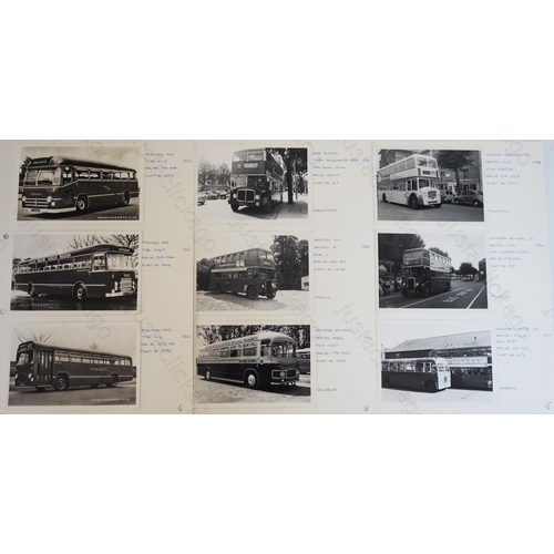 311 - An album of UK Buses from the early 1950's and 1960's. Twenty one pages with 3 prints/page and full ... 