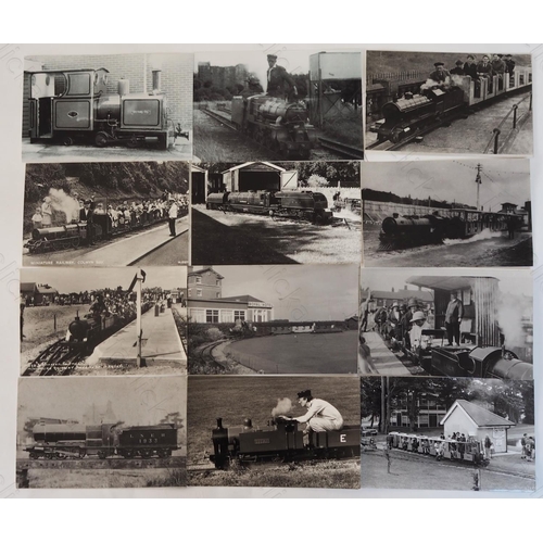 329 - A very interesting collection of light and miniature railway photographs. Approx. 400 black & white ... 