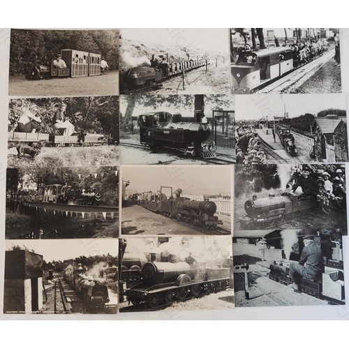 329 - A very interesting collection of light and miniature railway photographs. Approx. 400 black & white ... 