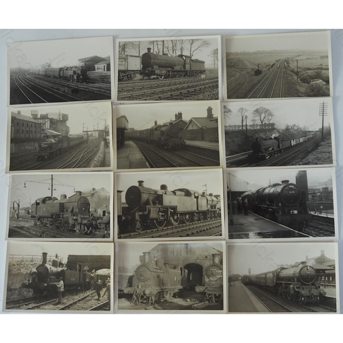 347 - Good quality assortment of postcard size black & white prints.(approx. 94) There is a mixture of ste... 