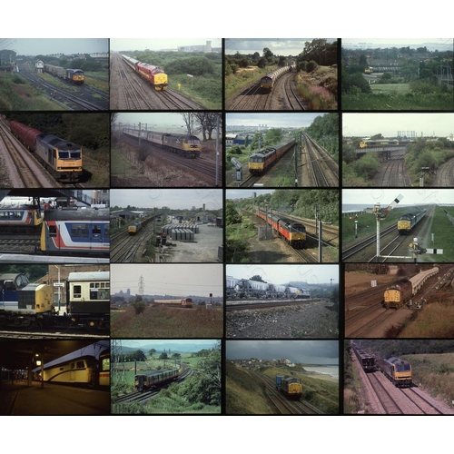 349 - Mixed quality Modern Traction, locomotive views, trains in landscape, DMU's, HST's, class 37/56/60/6... 