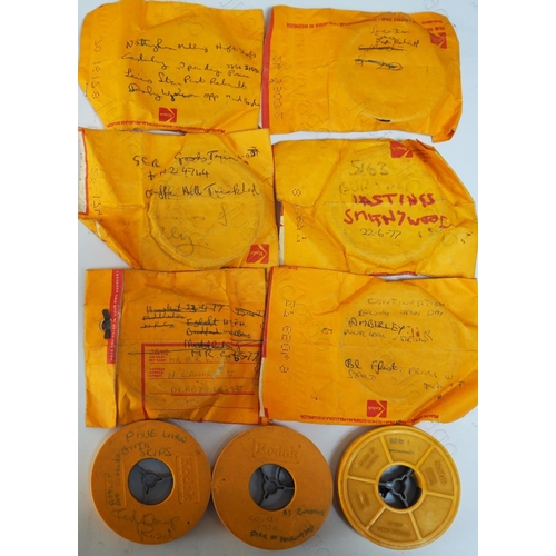 361 - Railway colour cine film, standard 8mm. Nine reels of Kodak standard 8mm film. Dated 1977/78. Films ... 