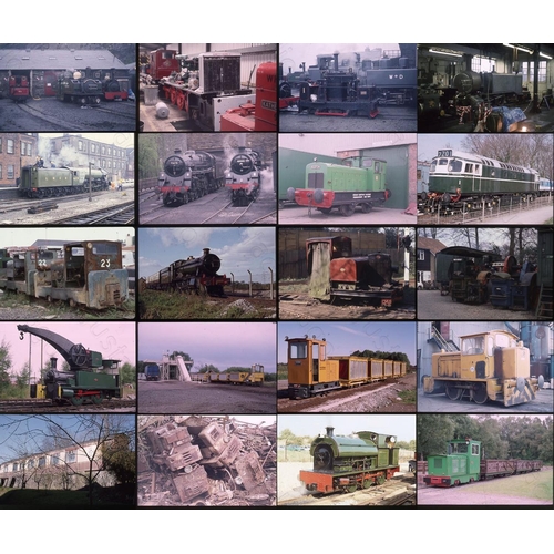 368 - Approx. 400 original 35mm Kodak colour slides. An assortment of railway genres, many Industrial loco... 