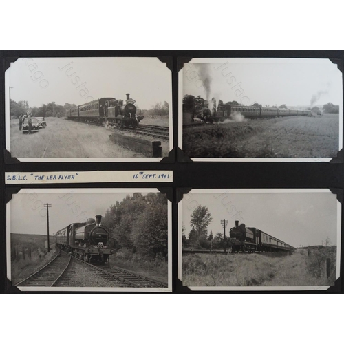 391 - An album of black & white postcard size prints, approx. 135. Many taken from the negatives in earlie... 