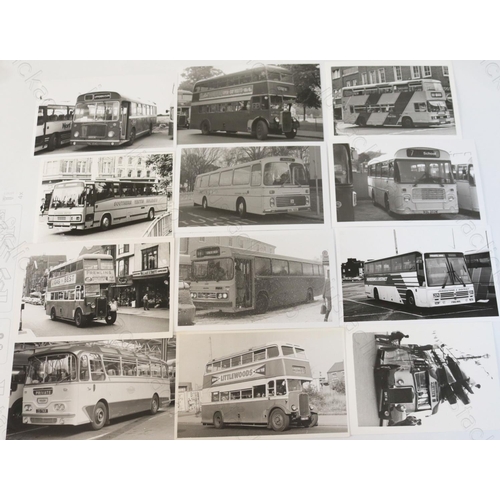 426 - Approx. 200 postcard size black & white and a few colour prints.
A good selection of UK Bus types ma... 