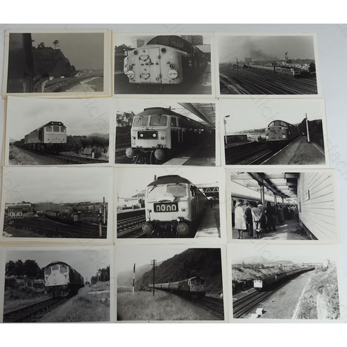 387 - Modern traction, approx. 270, postcard size black & white prints. These prints are taken from the pr... 