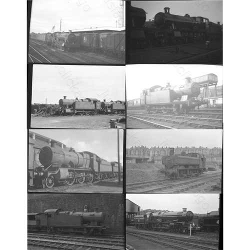 109 - Ex GWR Steam, original black and white negatives. Approx. 100 mixed format  only. Locations noted: B... 