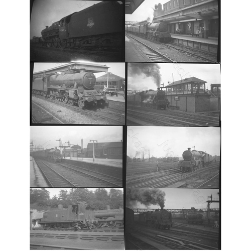 113 - Ex LMS Steam, original black and white negatives. Approx. 100 mixed format  only. Most were taken in... 