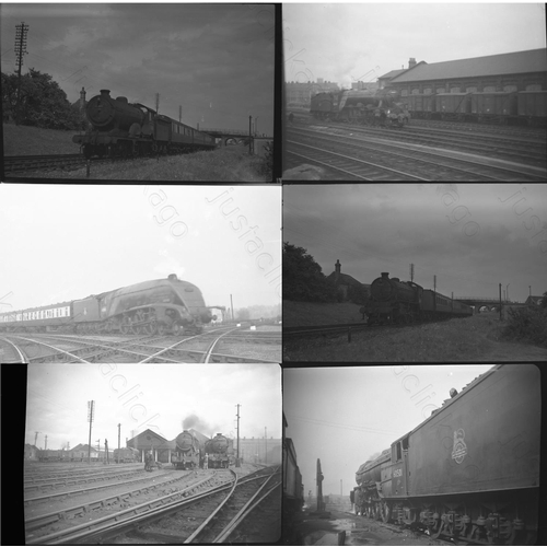 115 - Ex LNER Steam, original black and white negatives. Approx. 100 mixed format  only. Most were taken i... 