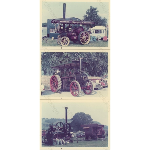 145 - An assortment of photographs and negatives of Traction Engine rallies from the 1970's. There are col... 