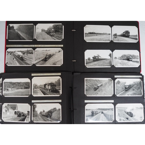 449 - Peter Waylett collection. Four albums containing approx. 300+ black & white contact prints and postc... 