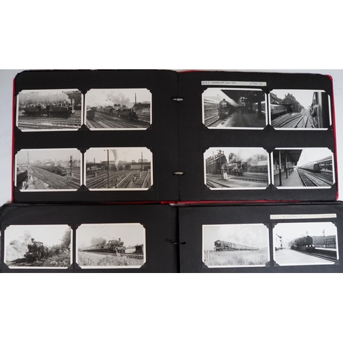 449 - Peter Waylett collection. Four albums containing approx. 300+ black & white contact prints and postc... 