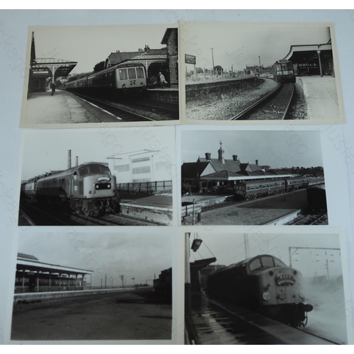 450 - A box of approx. 300 Peter Waylett modern traction black and white prints. The majority are postcard... 