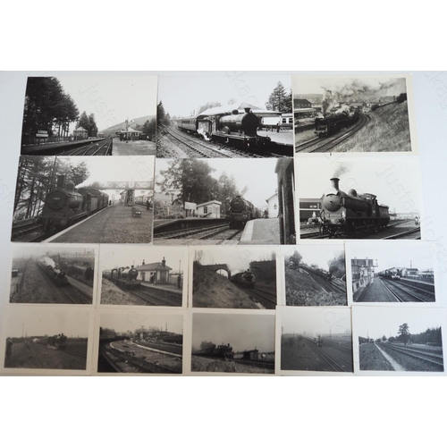 451 - End of collection. A box of approx. 300+ Peter Waylett BR steam black and white prints. The majority... 