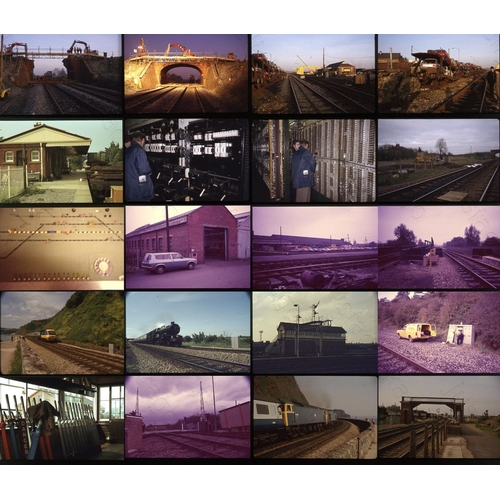 455 - Infrastructure. A collection of approx 185, 35mm colour slides, most are Agfachrome, housed in 2 Han... 