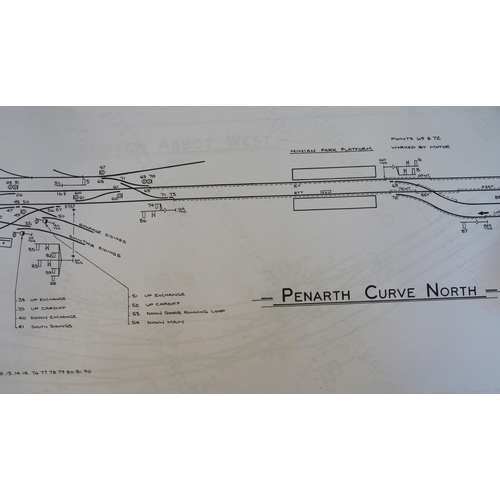 458 - A quantity of Signalling Record Society facsimiles of signal box diagrams.
1. Penarth Curve North.
2...