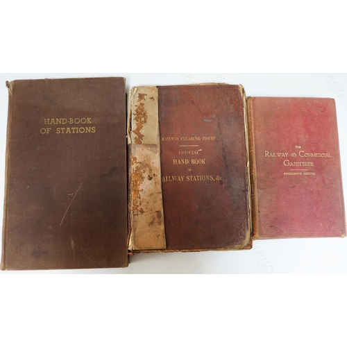 453 - Three old railway station hard back books offered for sale in one lot.
1. 