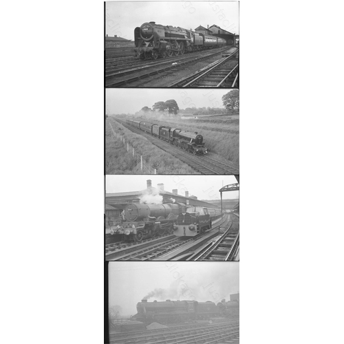 125 - A selection of B.R.Steam. Approx. 64 black & white negatives, medium and larger format. Some are dus... 