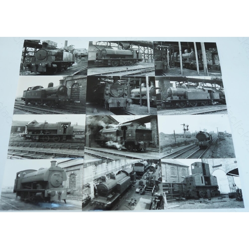 171 - Industrial locomotives and scenes. An excellent collection of approx. 500 black and white postcard s... 