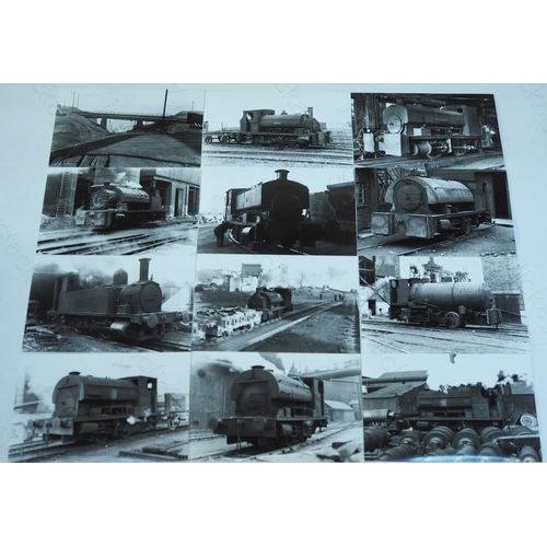 171 - Industrial locomotives and scenes. An excellent collection of approx. 500 black and white postcard s... 