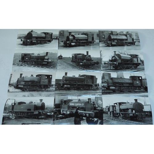 172 - Industrial locomotives and scenes. An excellent collection of approx. 500 black and white postcard s... 