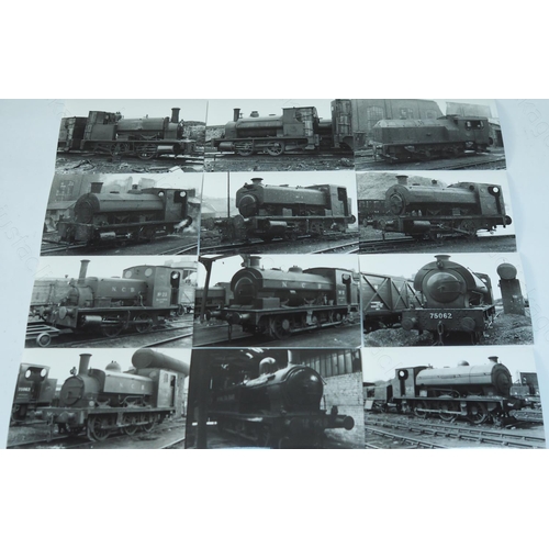 172 - Industrial locomotives and scenes. An excellent collection of approx. 500 black and white postcard s... 