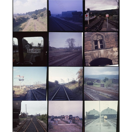 210 - Railway Infrastructure. A selection of approx. 115 two and quarter square format Kodak Ektachrome co... 