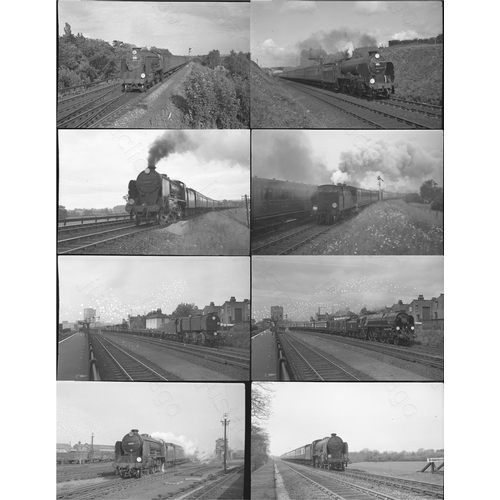 215 - B.R. Southern steam and a few infrastructure. Good quality selection of approx. 68, medium format bl... 