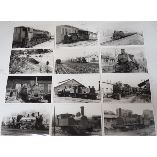 241 - A good quality assortment of black and white postcard size prints. There are approx. 190 in the asso... 