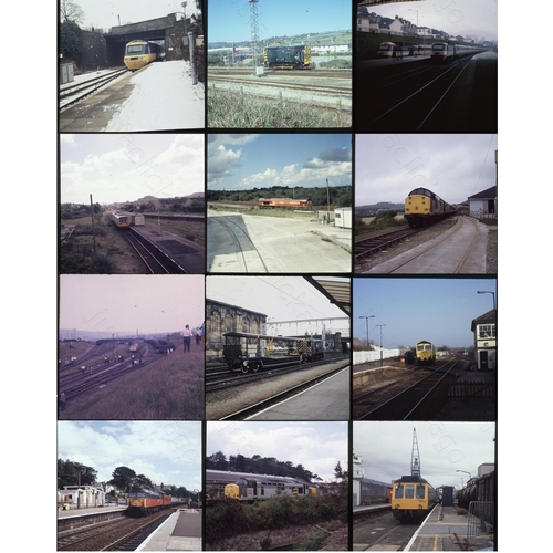 243 - Modern Traction. Approx. 175, two and a quarter square colour slides in card mounts (some loose). Mo... 